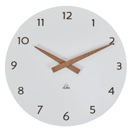 Orologio Ø30cm bianco/legno HorMilena Alba Vari Colori